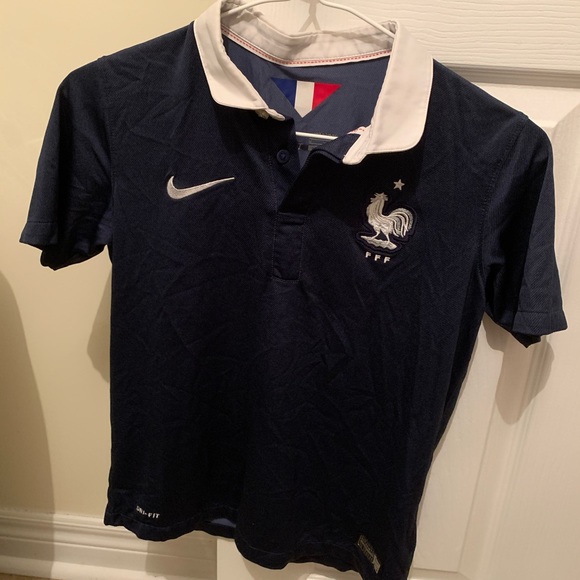 Nike France national team home jersey size youth Medium - Picture 1 of 3